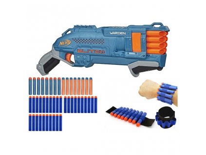 Nerf Elite 2.0 Warden DB-8 Blaster E9959 + 30 šipek + páska na ruku