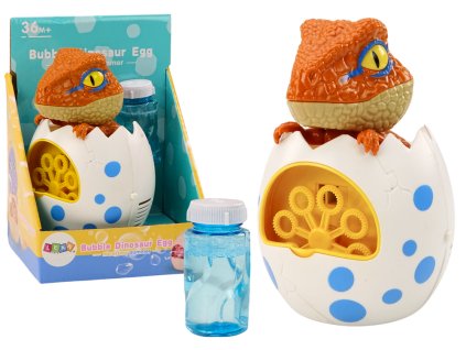Dinosaurus Bubble Machine v tekutém vejci