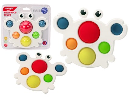 Silikonová deska Barevný krab Pop It Vzdělávací senzorika