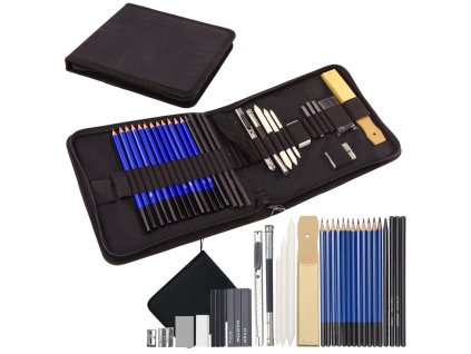 Umělecká sada pro skicování tužek Příslušenství 32 ks