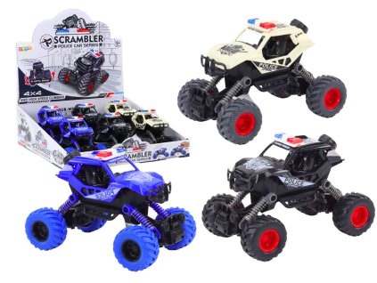 Policejní auto třecí pohon 3 terénní barvy