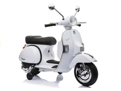 Vespa Skútr Elektrická Jízda Na Motocyklu - Bílá