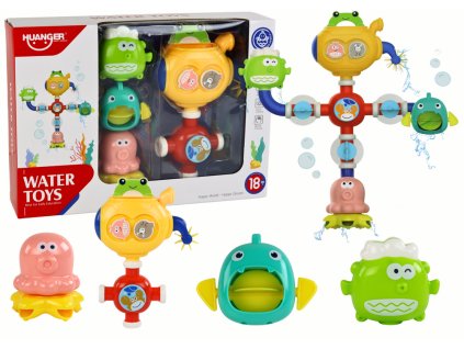 Přetékající vodní hračka do vany Robot s přísavkami