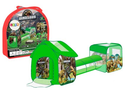 Dětské hřiště 3v1 Stan Dům Bazén Dinosauři