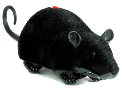 Big RC Mouse Toy Wheels Black - Make a Prank