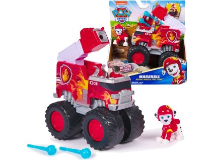Hasičské auto Tlapková patrola Rescue Wheels + figurka Marshalla