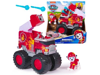 Hasičské auto Tlapková patrola Rescue Wheels + figurka Marshalla