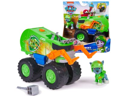 Tlapková patrola Rescue Wheels popelářské auto + figurka Rockyho