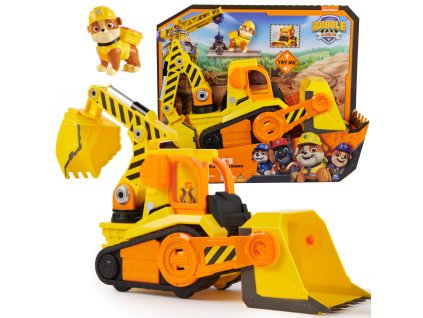 Tlapková patrola Rubble a jeho posádka Buldozer s pohyblivými částmi vozidlo se světlem a zvukem