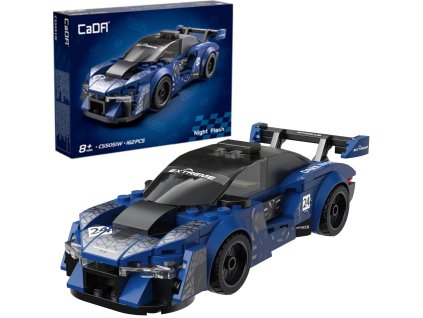 Klocki Konstrukcyjne CaDA Niebieski Samochód miejski Night Flash 162 elementy