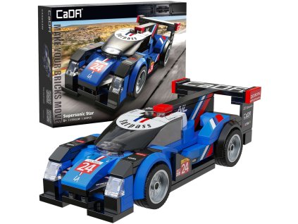 CaDA Stavebnice Blue Supersonic Star City Car 164 dílků