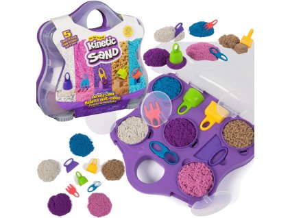 Kinetický písek Plastový kinetický písek Sada 5 písků