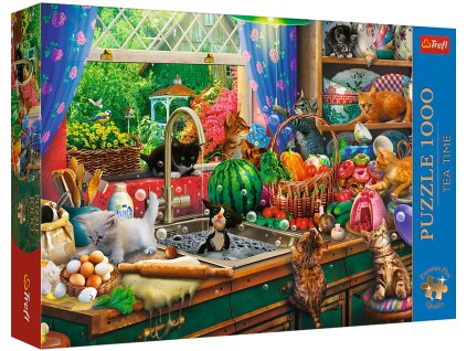 Puzzle 1000 Hravá koťata Trefl