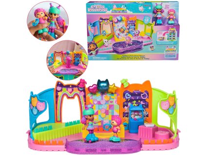 Gábinin kouzelný domek Party Room set s rampou a kluzištěm + panenka a figurka