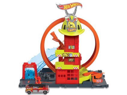 Hot Wheels City Hasičská smyčka Superloop HKX41