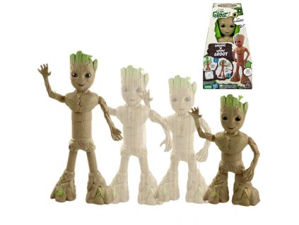 Marvel Guardians "I am Groot " Figurka Mluví Roste Tančí F8027