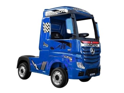 Elektrický pojízdný vůz Mercedes Actros v modré barvě MP4