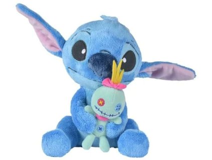 Disney Lilo&Stitch maskot Stitch s plyšovým modrým mimozemšťanem Scrump 25cm
