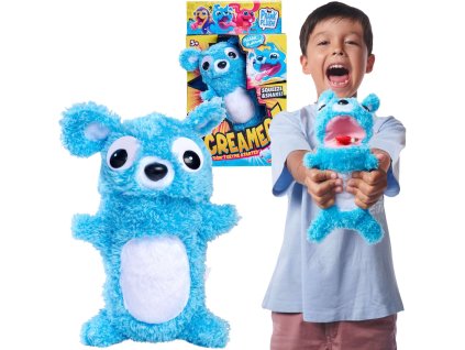 ScreamerZ Interaktivní modrý plyšový medvídek se zvukem 30 cm
