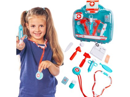 Velká sada lékařských kufříků s příslušenstvím