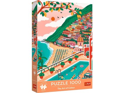 Puzzle 1000 Umění barev Město Positano v Itálii Trefl 12+