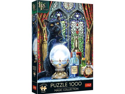 Puzzle 1000 Magic Collection Kočičí čarodějnický učeň Trefl Lisa Parker 12+
