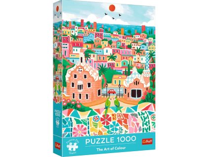 Puzzle 1000 Umění barev Barcelona ve Španělsku Trefl 12+
