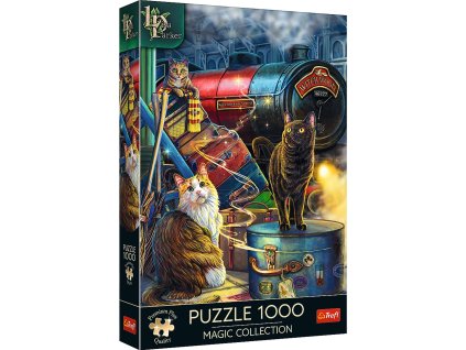 Puzzle 1000 Magic Collection Witch Express Cats Trefl Lisa Parker 12+