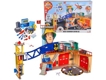 Hasič Sam Velká hasičská stanice XXL s tréninkovou věží a příslušenstvím