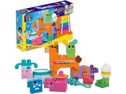 Smyslová stavebnice Farma Hudební Zvířátka 40 dílků