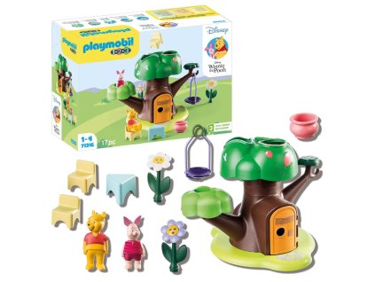 Playmobil 1.2.3 Disney Domeček na stromě Medvídka Pú 71316