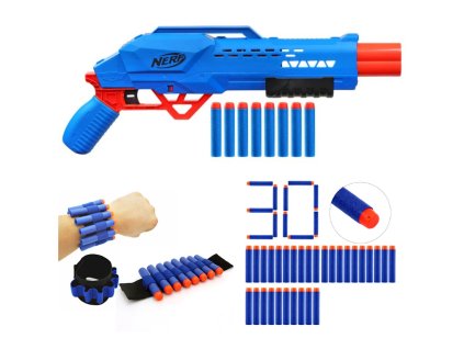 Nerf Alpha Strike Big Cat DB-2 F2463 + 30 šípů + páska na ruku