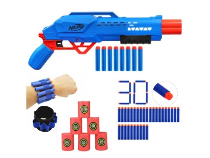 Nerf Alpha Strike Big Cat DB-2 F2463 + 30 šípů + páska na ruku + terče