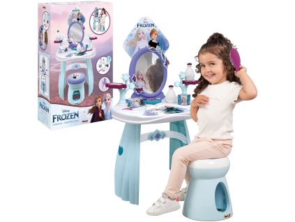 Disney Frozen Ledové království Toaletní stolek se stoličkou a zrcadlem 2v1 + 10 příslušenství