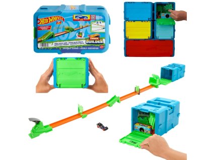 Hot Wheels Track Builder Sada Toxický skok + autíčko HKX47