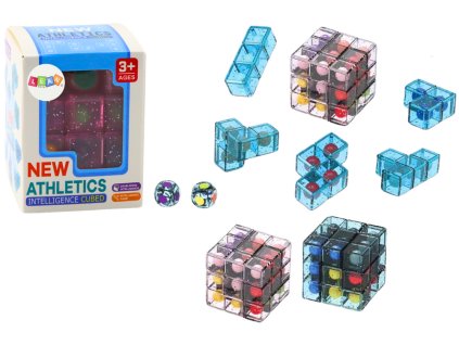 Logické kostky Puzzle Cube Game Pink