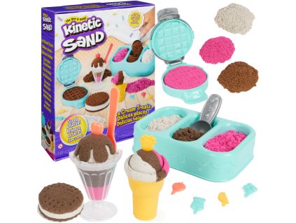 Kinetický písek s vůní kinetického písku Zmrzlinové pochoutky zmrzlinárna 3 vůně Spin Master