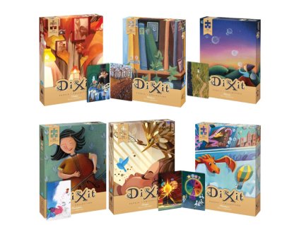 Dixit Sada 6 x Puzzle 500 dílků + 6 hracích karet
