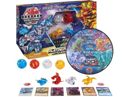 Bakugan Evolutions Platinum Battle Bundle Figurki Karty BakuCores Mata