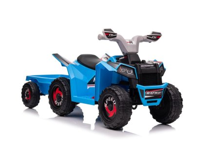 XMX630T Modrá bateriová čtyřkolka s přívěsem