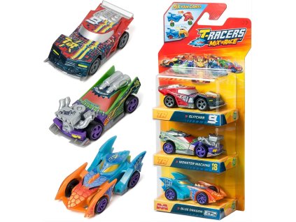 T-Racers Mix'N Race Závodní vozidla sada 3 vozidel