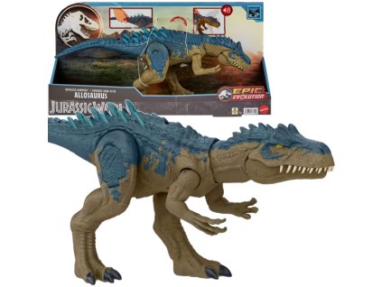 Interaktivní figurka Dinosaura Allosauruse Jurassic World Epic Evolution 43 cm, zvuková funkce