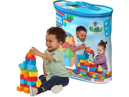 Mega Bloks set kostiček v tašce, 60 dílků