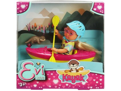Evi Love Malá sada, kajak s panenkou, vydrou a kajakem + příslušenství