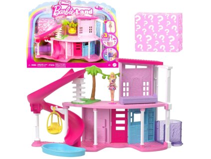 Barbie, Mini BarbieLand, Mini Domek snů pro panenky + mini panenka a příslušenství