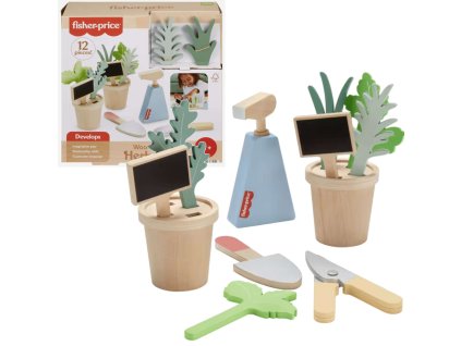 Kreativní set dřevěných hraček Malý zahradník (12 prvků)