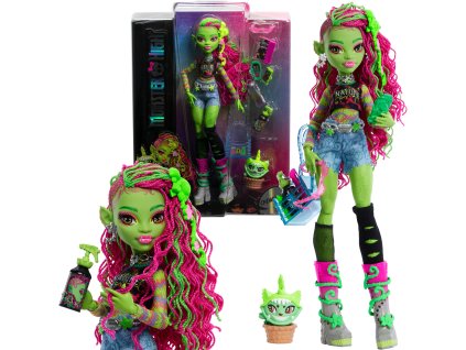 Monster High - Set panenka Venus McFlytrap (30 cm) + příslušenství z Muchołówky