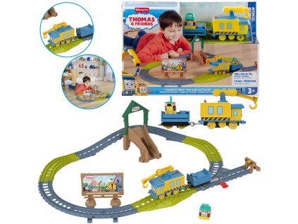 Sada Mašinka Tomáš a přátelé Pilné Přítelkyně lokomotiva s pohonem + koleje