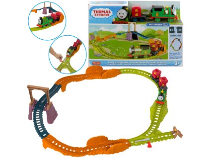 Sada Mašinka Tomáš a přátelé Poštovní Doručení Petra lokomotiva s pohonem + koleje