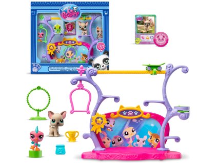 Sada Littlest Pet Shop Domácí mazlíčci mají talent figurky + příslušenství